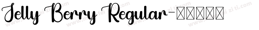 Jelly Berry Regular字体转换